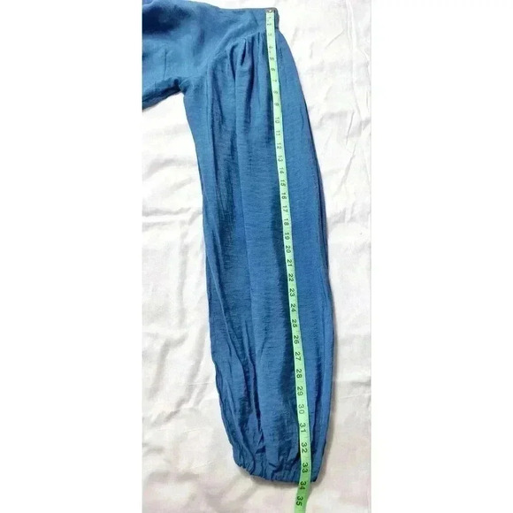 Alionas London Blue One Shoulder Maxi Dress Size Small - Picture 8 of 11